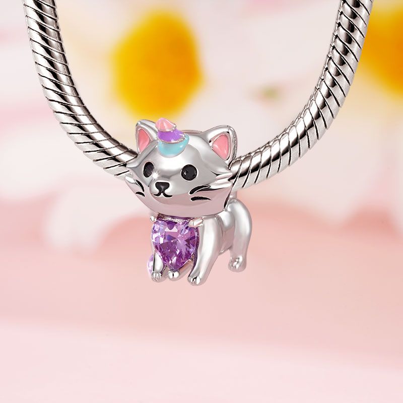 Dije de unicornio para gato