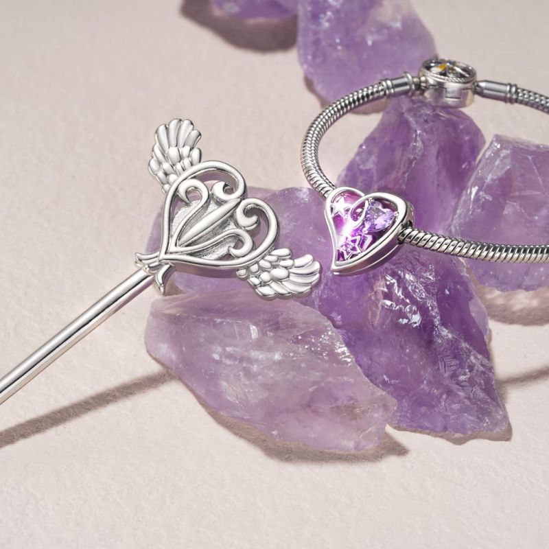 Charm Corazón Mágico Rosa Luminoso