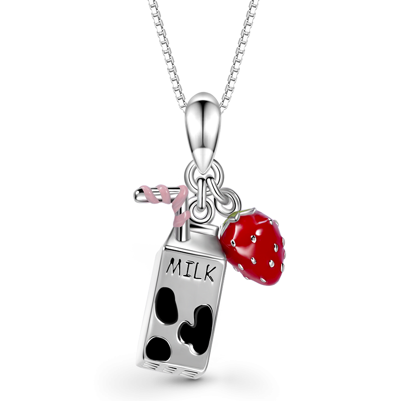 Collar Leche Y Fresa