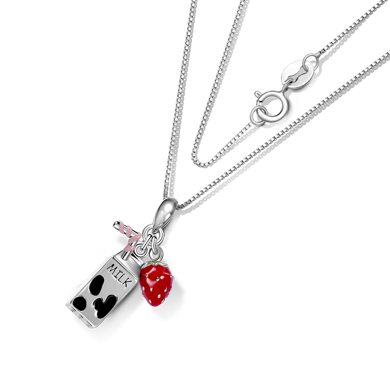 Collar Leche Y Fresa