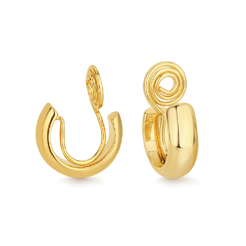 Pendientes de Clip de Oro
