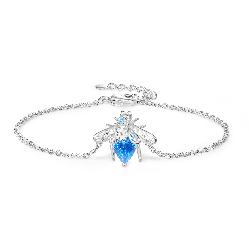 Pulsera Abeja Azul