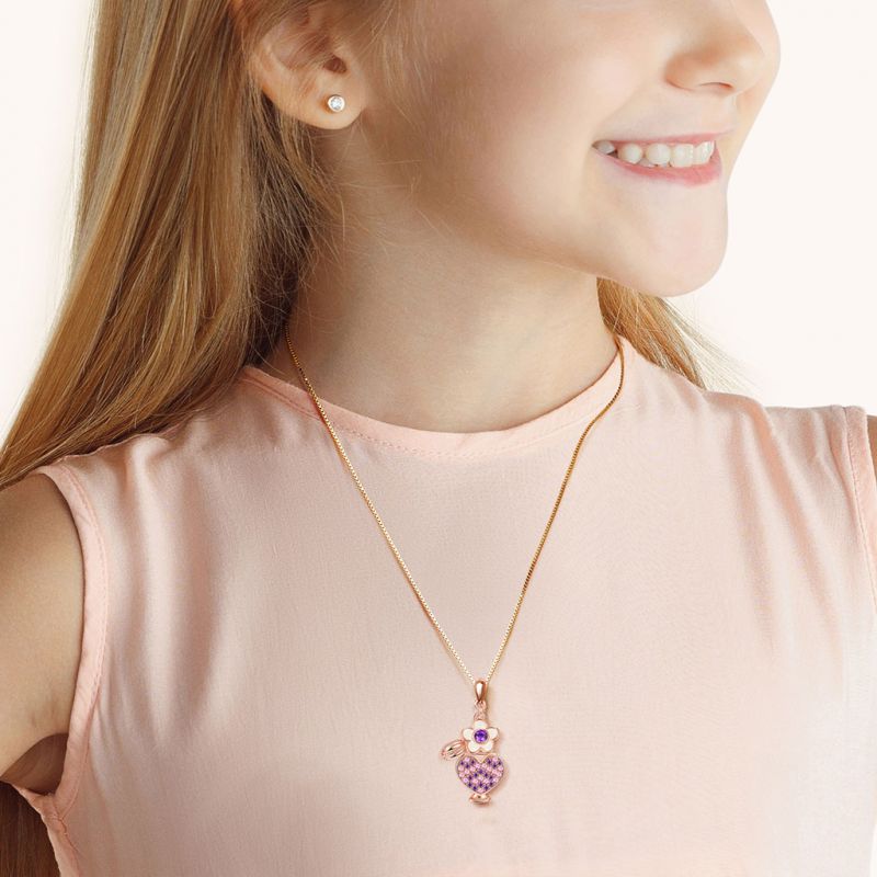 Collar Botella Corazón Perfume