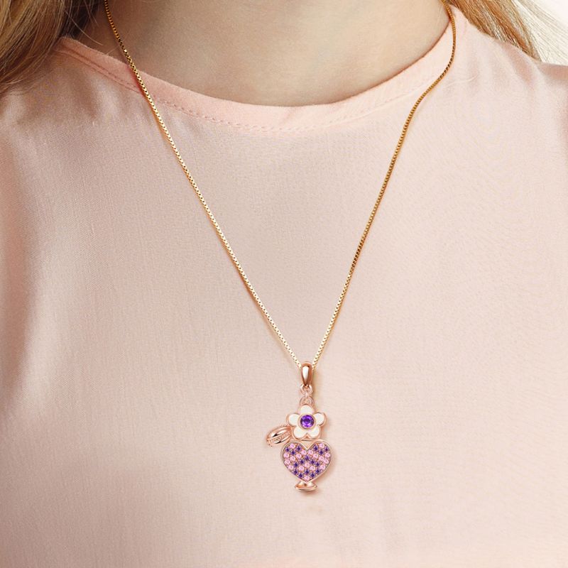Collar Botella Corazón Perfume