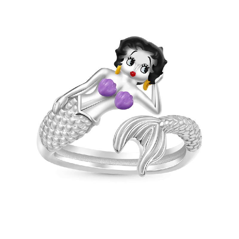 Anillo Abierto Sirena Betty Boop
