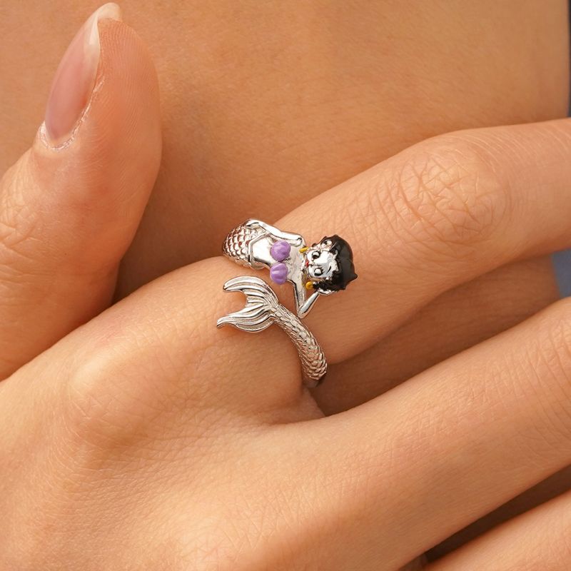 Anillo Abierto Sirena Betty Boop