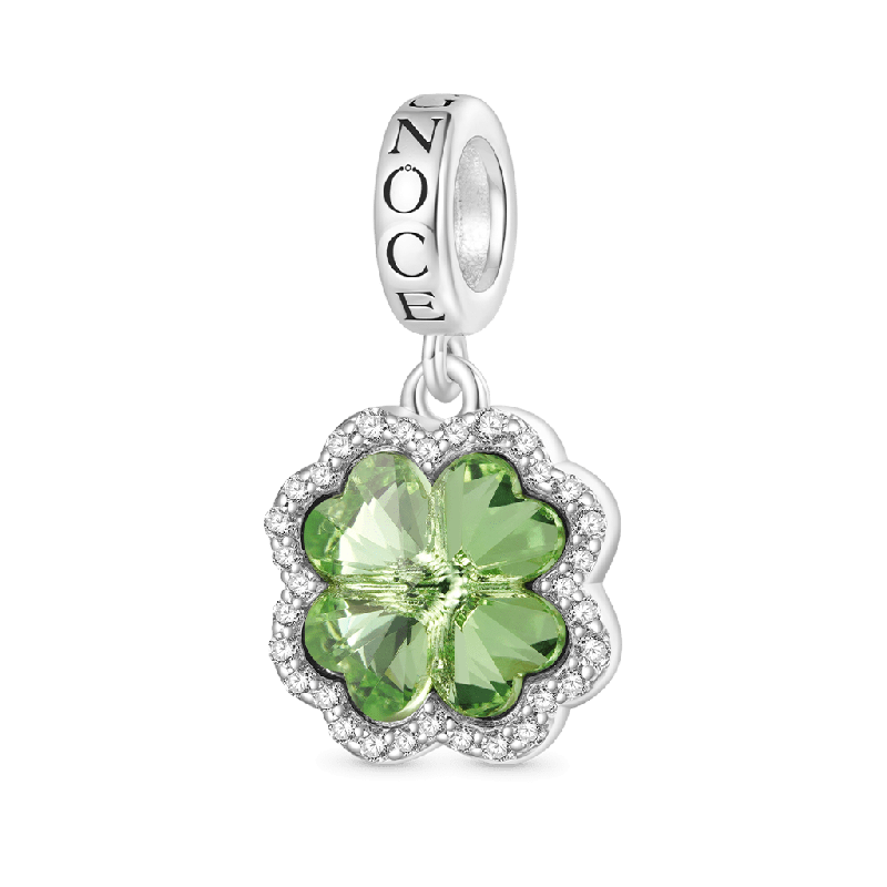 Colgante Trébol de Cuatro Hojas Verde