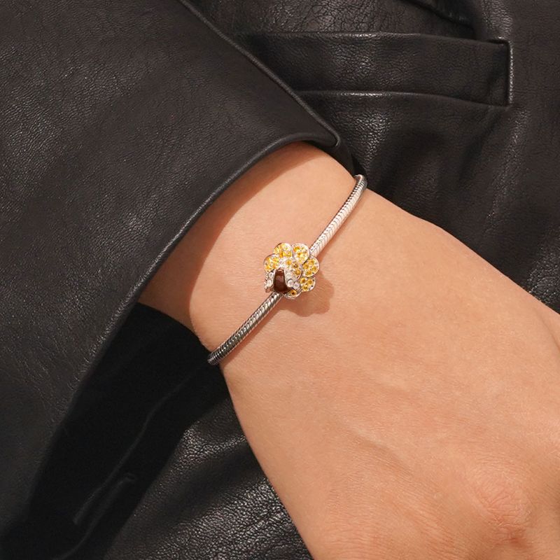 Charm de Clip Flor Abeja