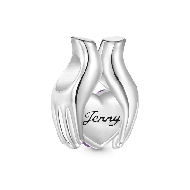 Charm Corazón con forma de Mano