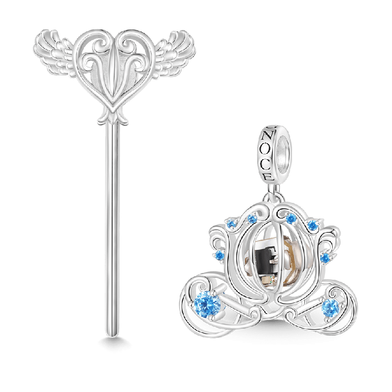 Colgante Carruaje Calabaza Inalámbrico LED Glow Glass