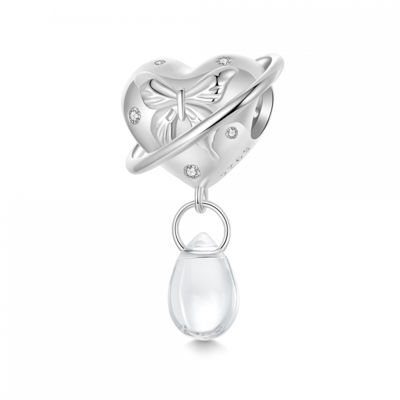 Charm Corazón Mariposa Planeta