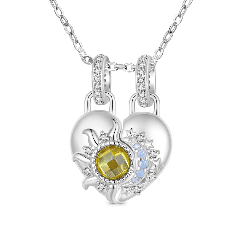 Colgante Doble Amor Sol y Luna