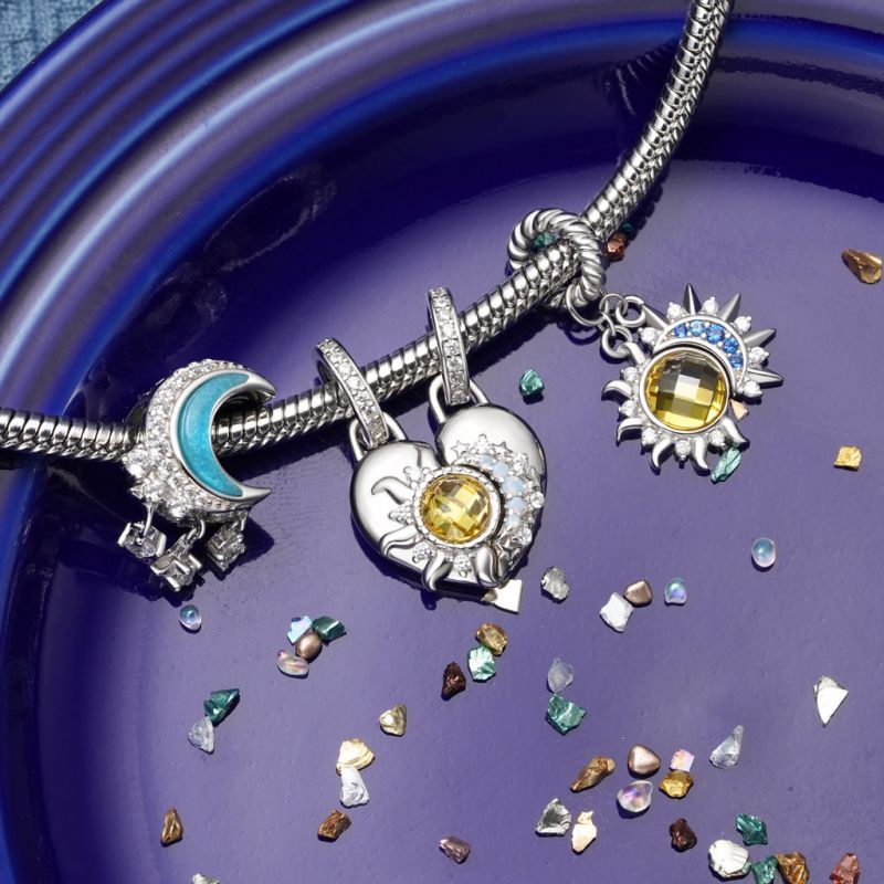 Colgante Doble Amor Sol y Luna