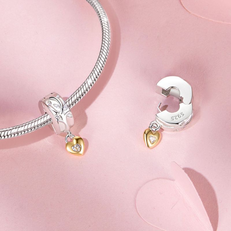 Charm de Clip Corazón Amor Árbol de la Vida