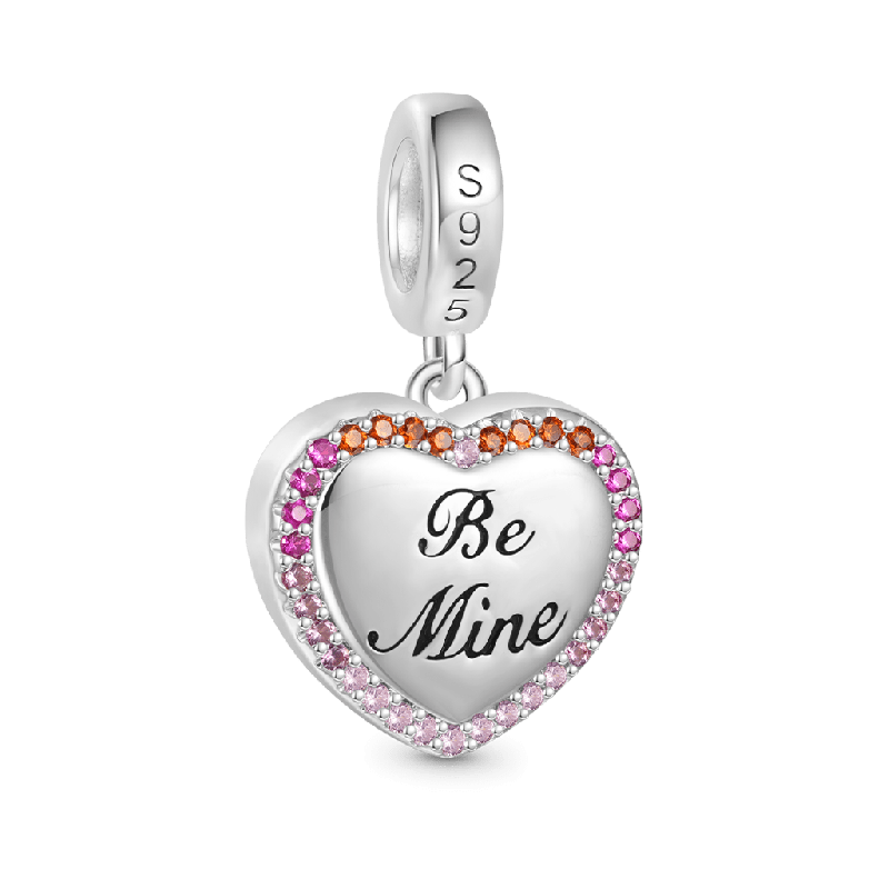 Colgante Corazón de Diamante Rosa Roto