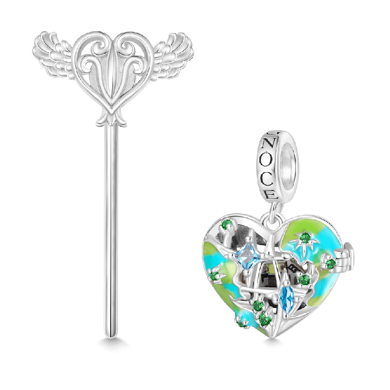 Colgante Corazón Inalámbrico LED Brillo Tierra