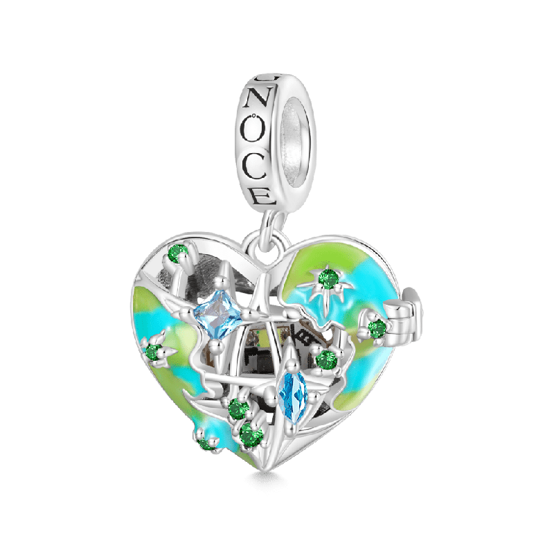 Colgante Corazón Inalámbrico LED Brillo Tierra