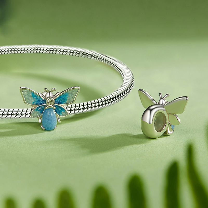 Charm de Clip Abeja Azul