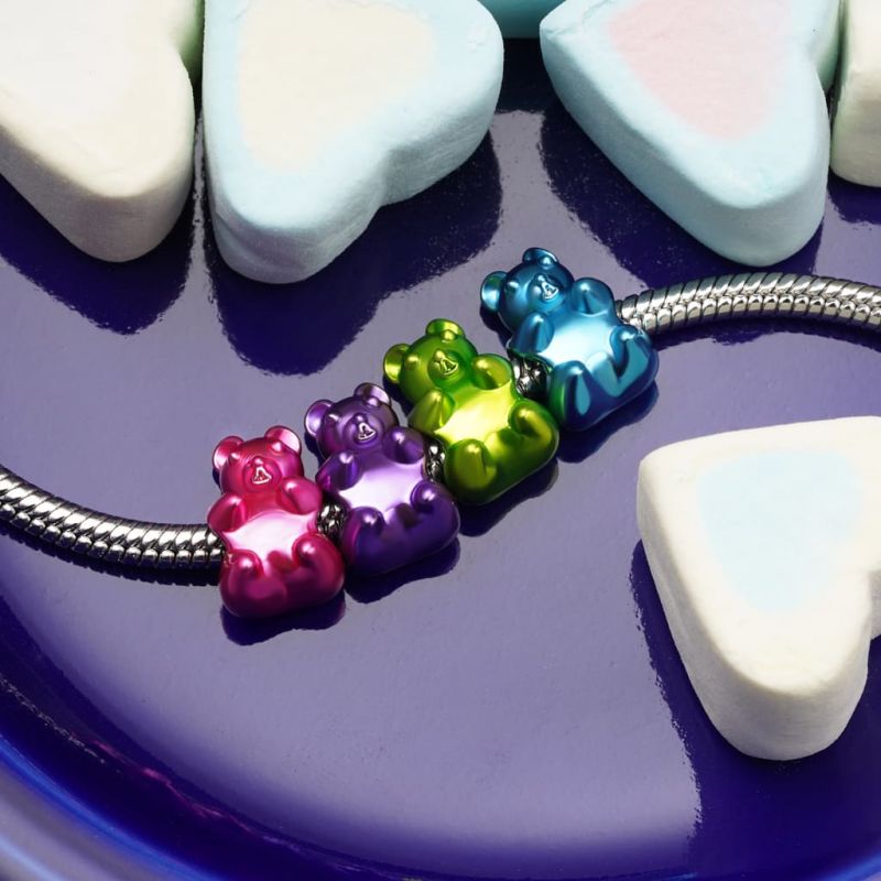 Charm Osito de Caramelo de Gominola Azul