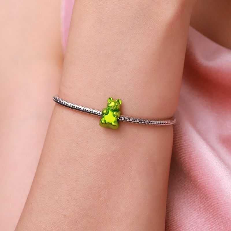 Charm Osito de Caramelo de Gominola Verde