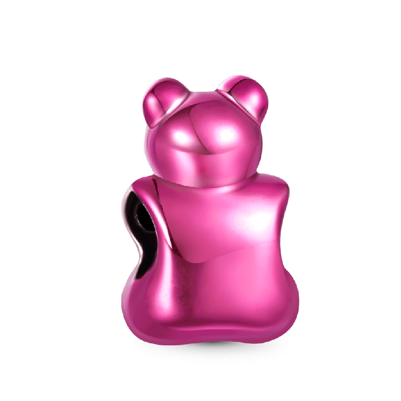 Charm Osito de Caramelo de Gominola Rosa