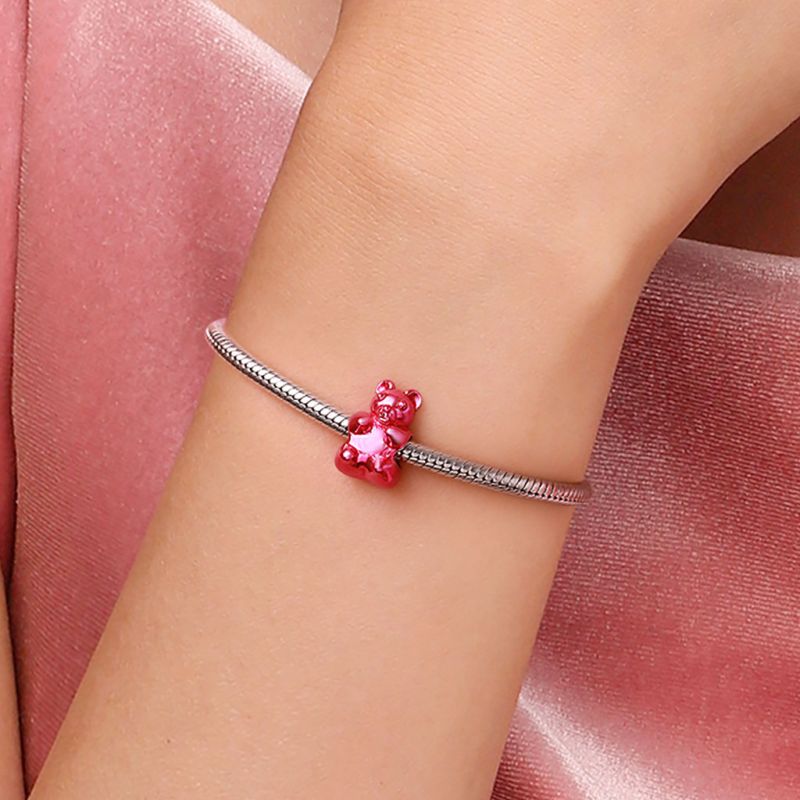 Charm Osito de Caramelo de Gominola Rosa