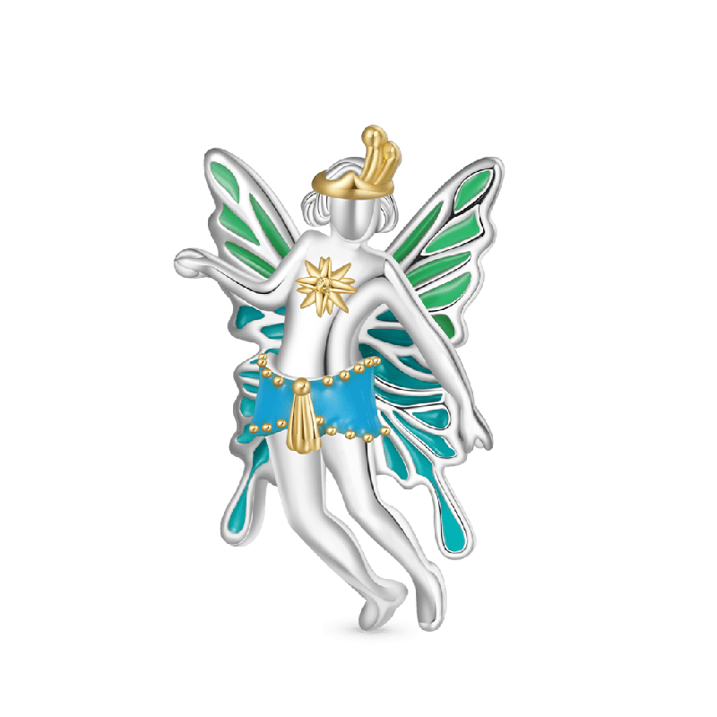 Charm Hada Rey Oberón Alas Verdes