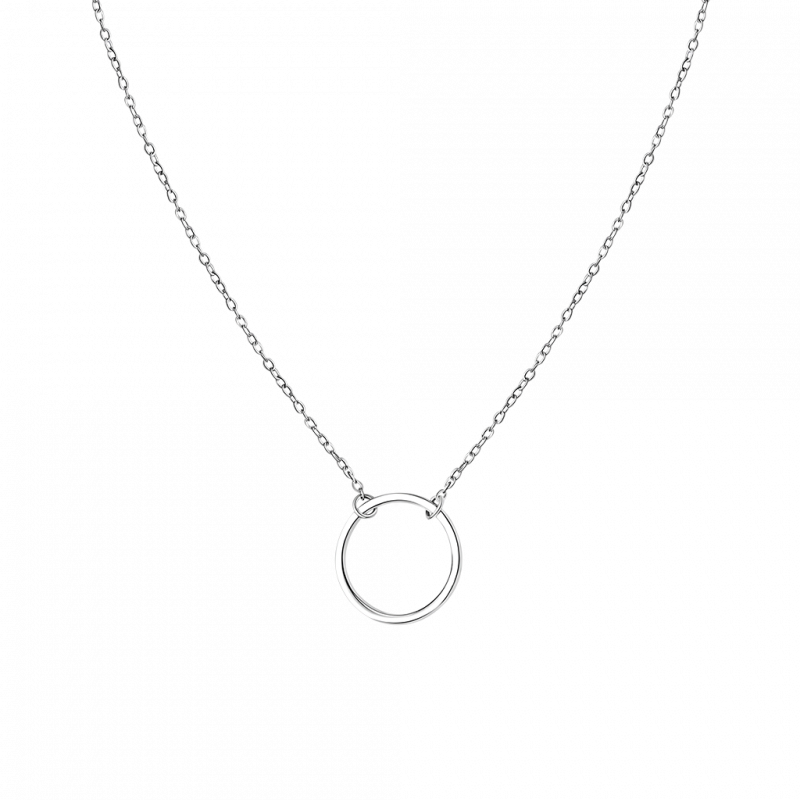 Collar Eslabones Círculo Simple
