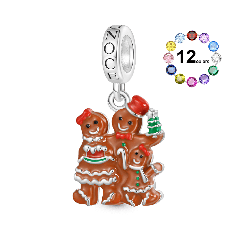 Colgante Navideño Familia Pan de Jengibre