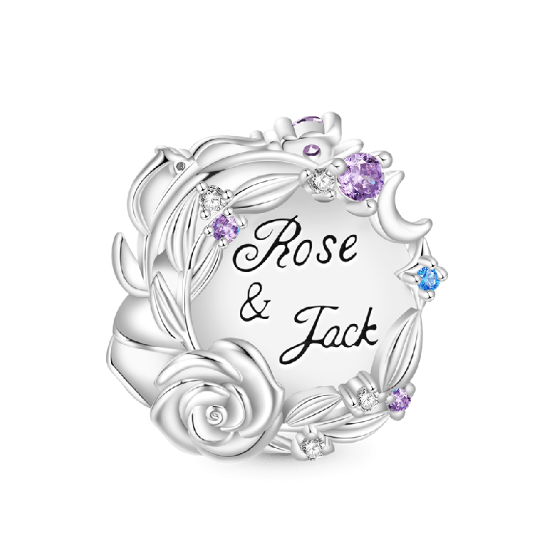 Charm Estrella Rosa Luna