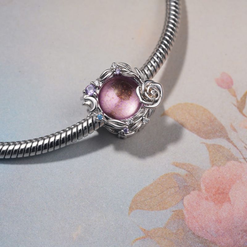 Charm Estrella Rosa Luna