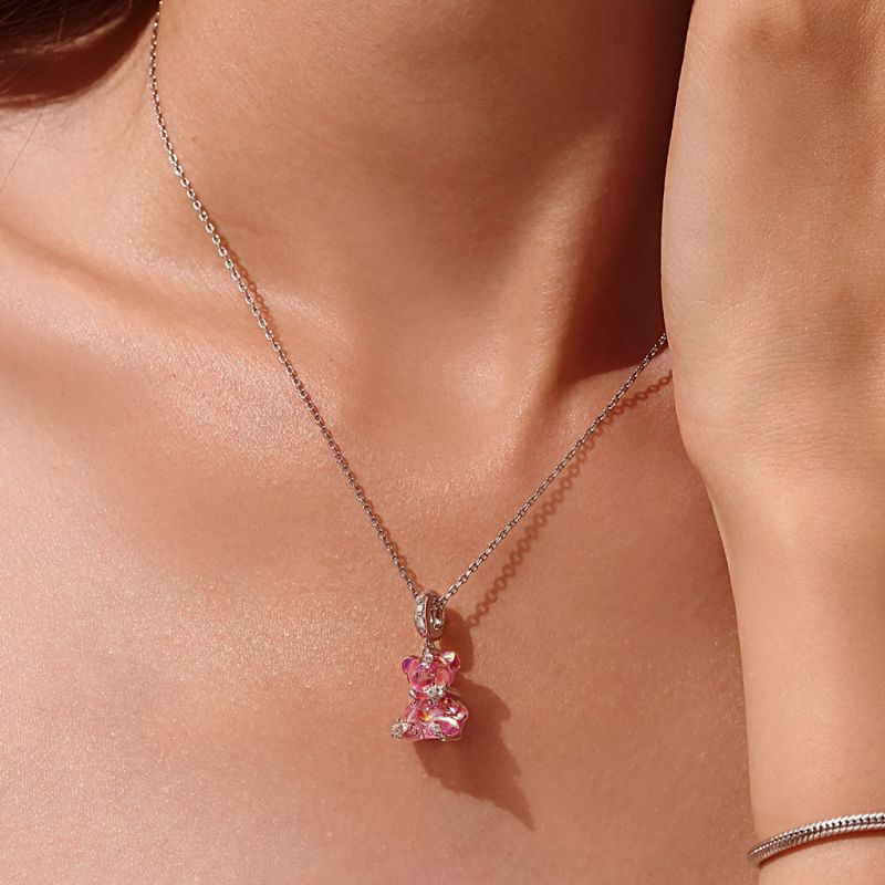 Colgante Oso de Ensueño Rosa