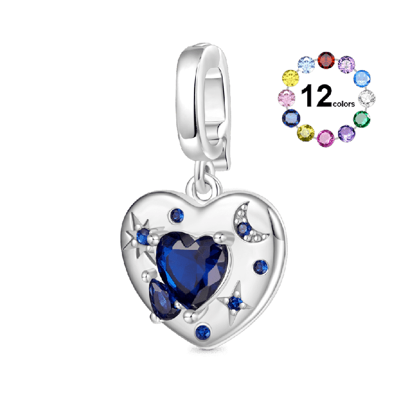 Colgante Hebilla Luna Corazón