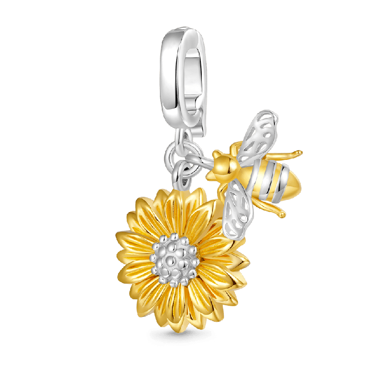 Colgante Hebilla Abeja Girasol