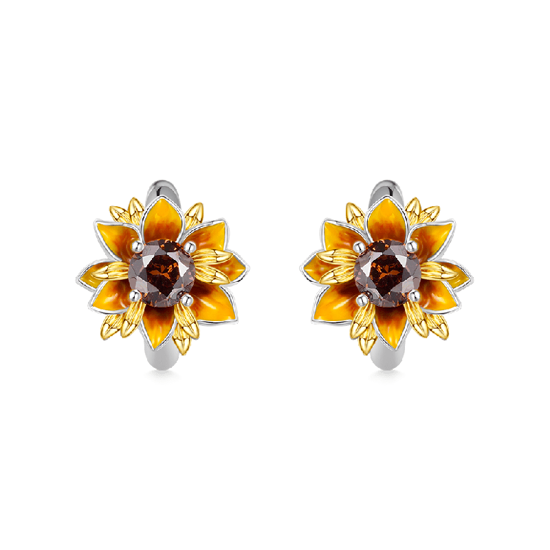 Pendientes Aro Girasol