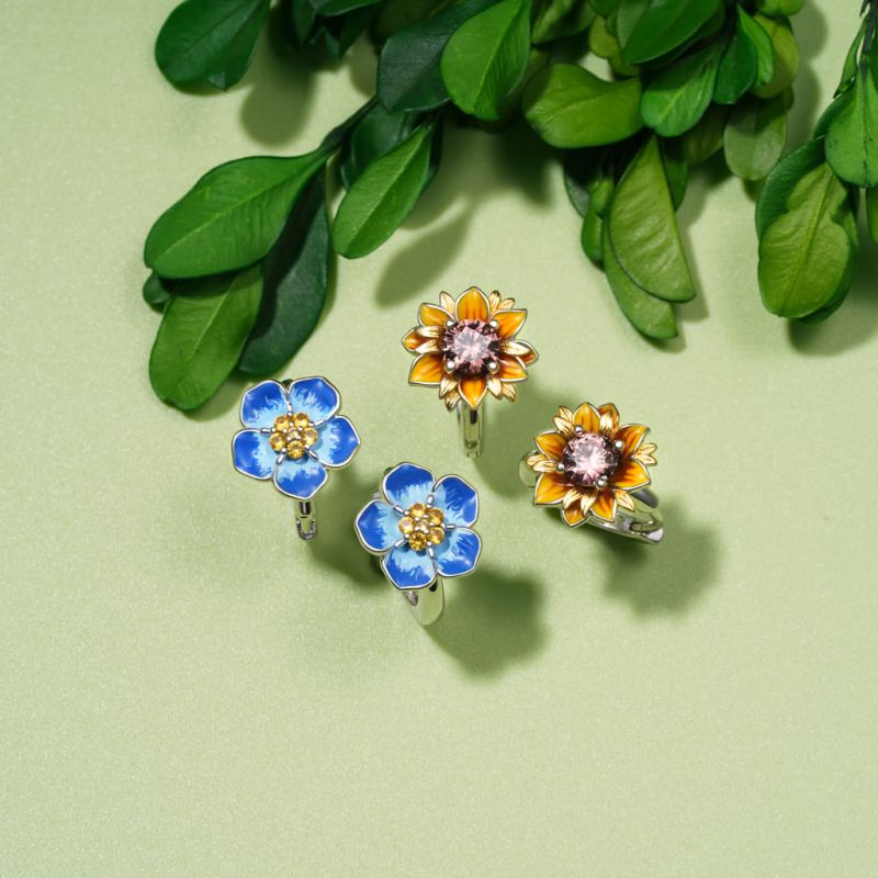 Pendientes Aro Girasol