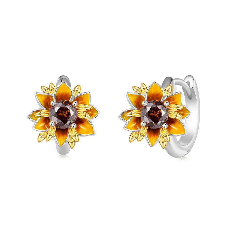 Pendientes Aro Girasol