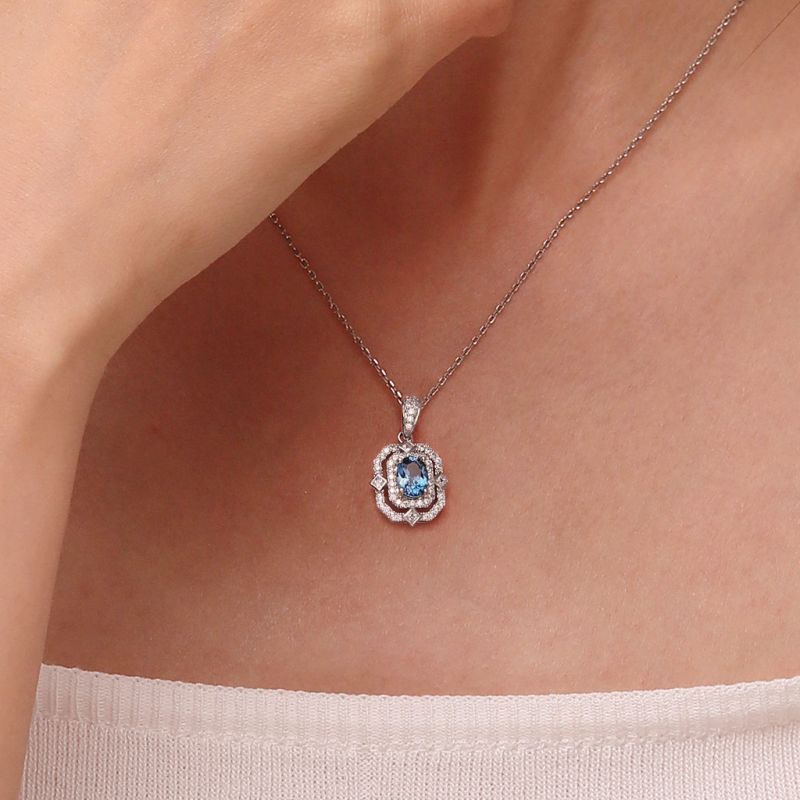Collar Topacio Azul Londres
