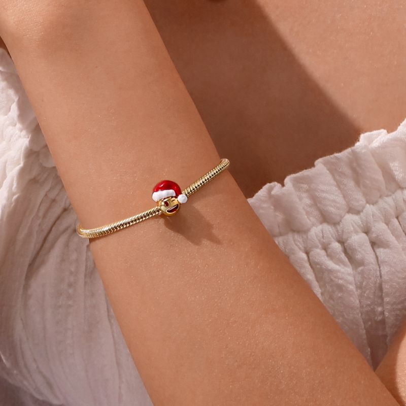 Charm Cara Sonriente Gorro de Papá Noel