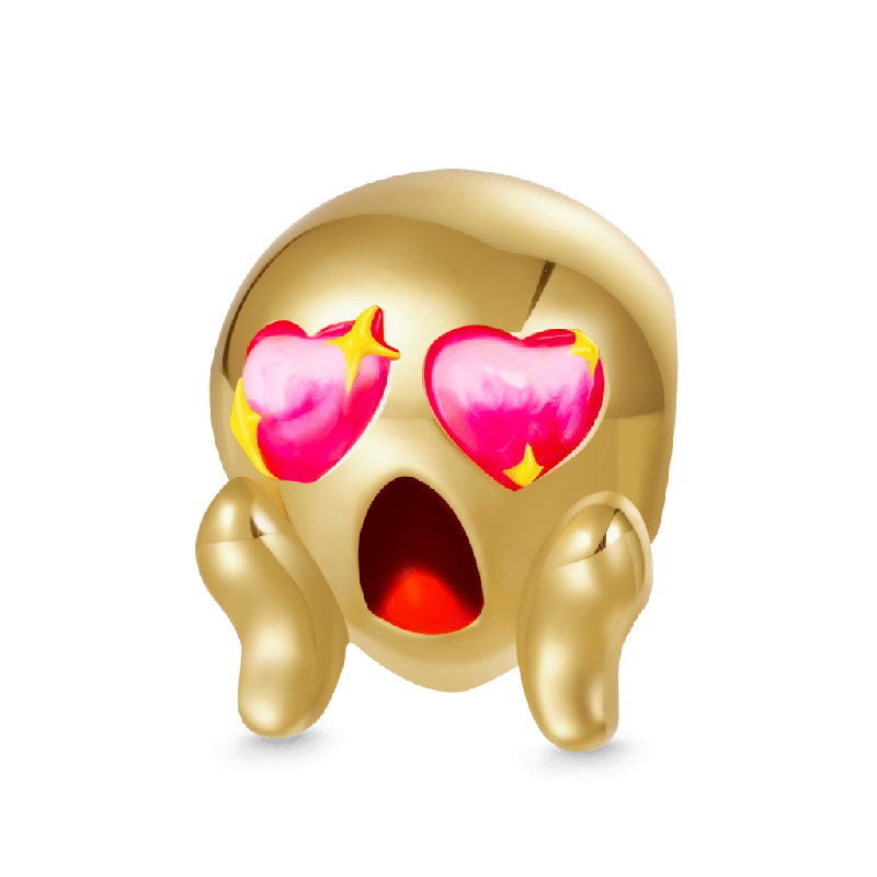 Charm Cara Gritando con Ojos de Corazón