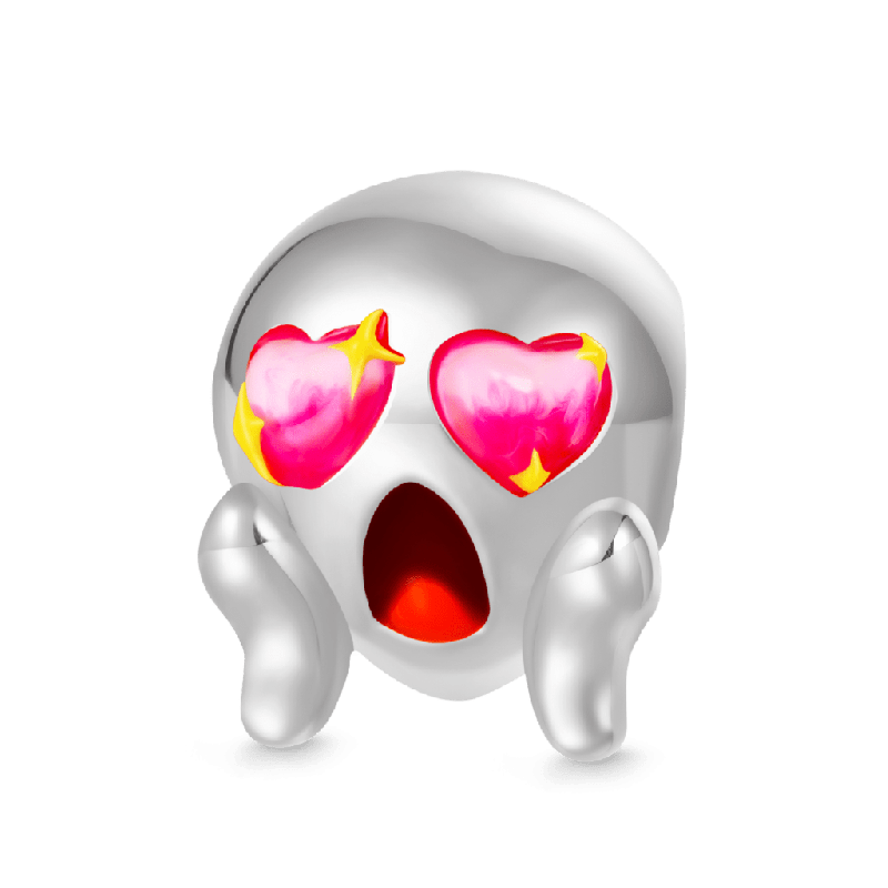 Charm Cara Gritando con Ojos de Corazón