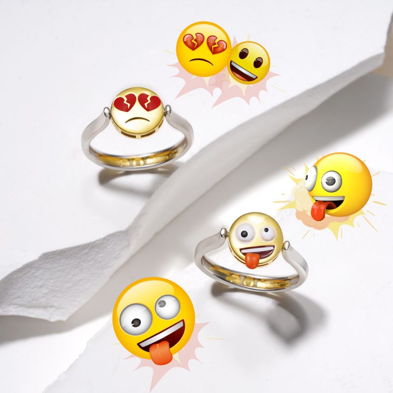 Anillo Cara Zanny Reversible a Cara Mareada