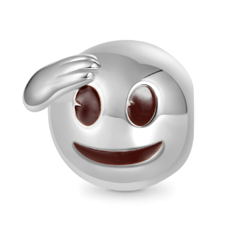 Charm Cara emoji Salute