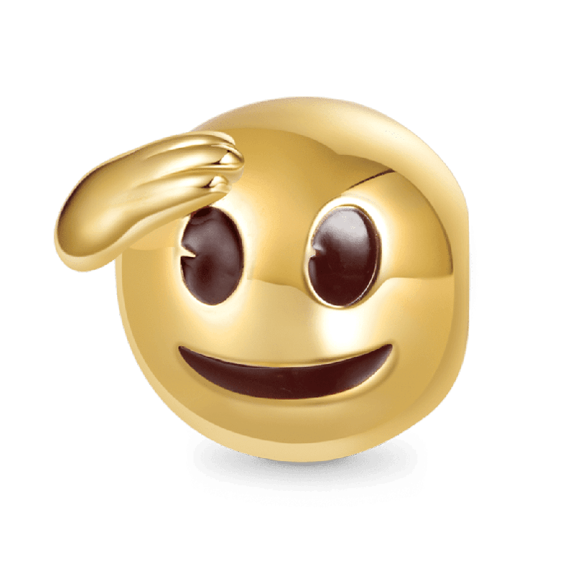Charm Cara emoji Salute