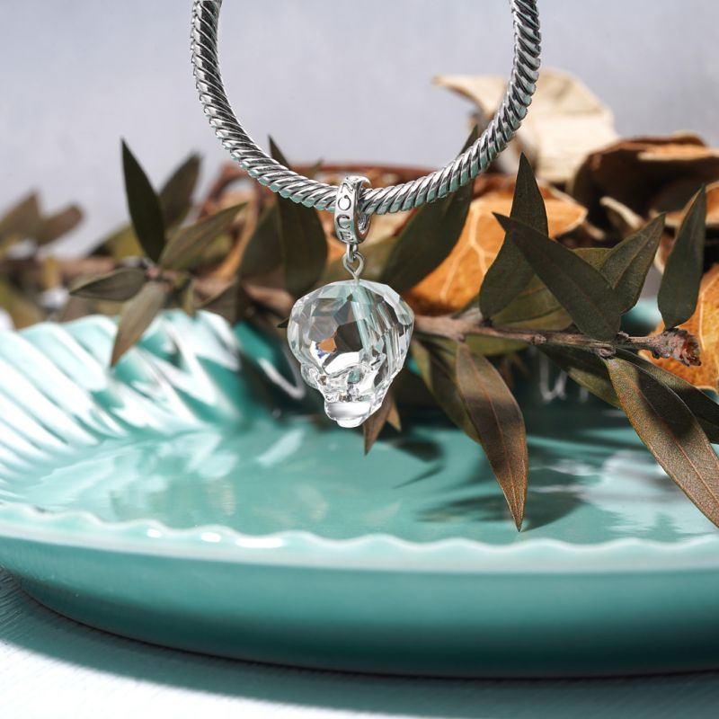 Colgante Calavera de Cristal de Halloween