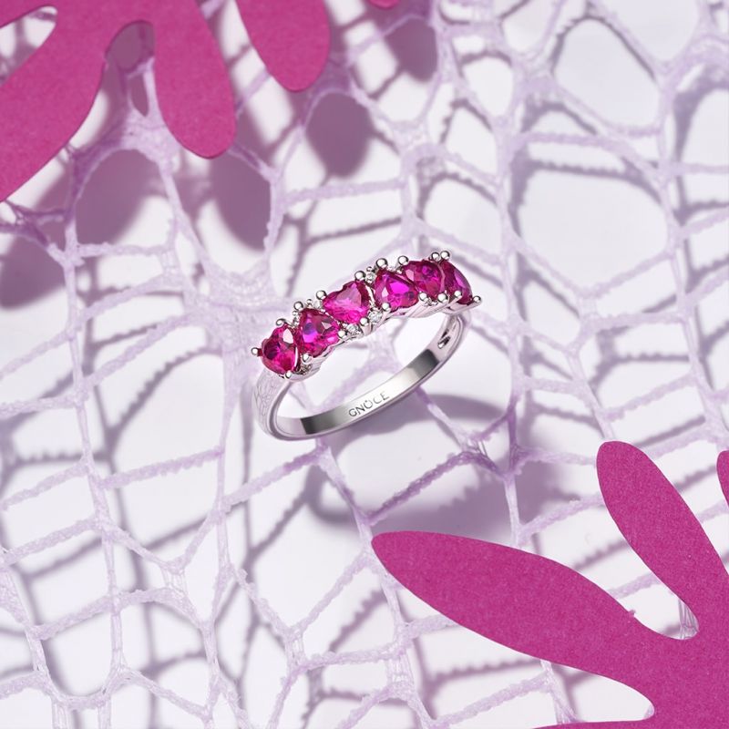 Anillo Rosa Corazón