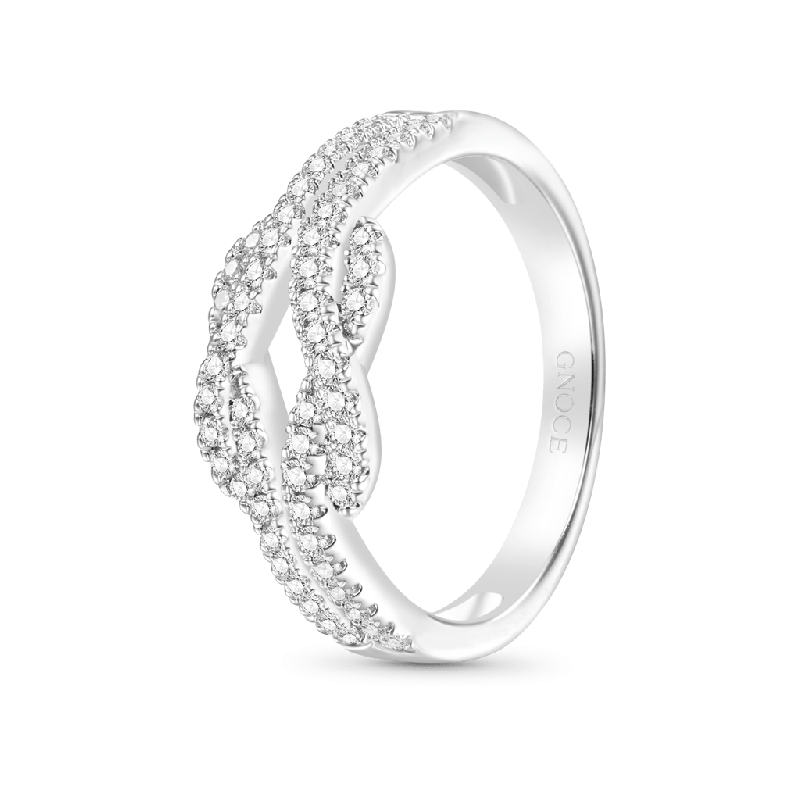 Anillo CZ Blanco Pave Infinito