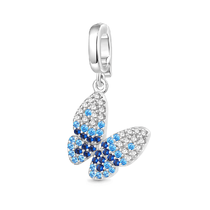 Colgante Hebilla Mariposa Azul