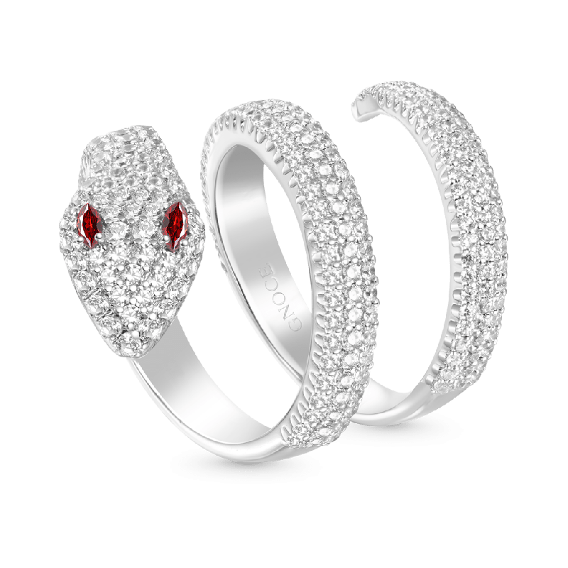 Anillo Serpiente Pave Diamantes