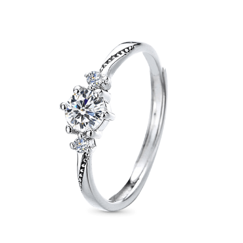 Amor a Primera Vista Anillo Ajustable Diamante Mujer